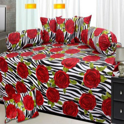 

Creative Homes Cotton Floral Diwan Set