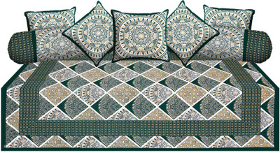 

Metro Living Cotton Damask Diwan Set