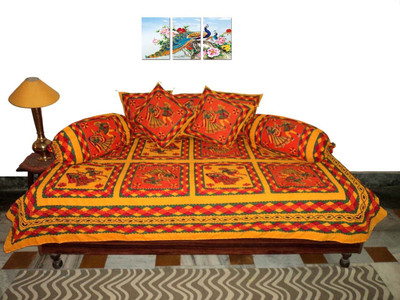 

Amita Home Furnishing Cotton Abstract Diwan Set