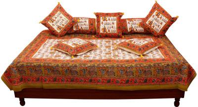 

Gurukripa Shopee Cotton Floral Diwan Set