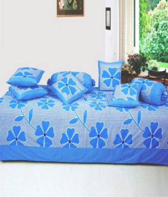 

ZIRCONE Cotton Floral Diwan Set