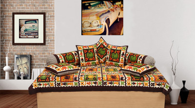 

Jaipur Print Cotton Floral Diwan Set, Multicolor