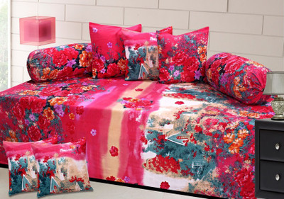

Aroma Comfort Polycotton Floral Diwan Set