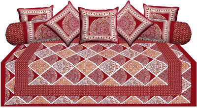 

Metro Living Cotton Damask Diwan Set