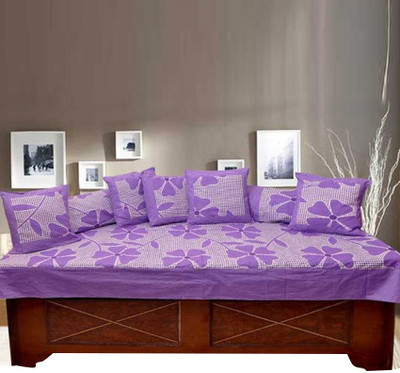 

Kdecor Cotton Floral Diwan Set