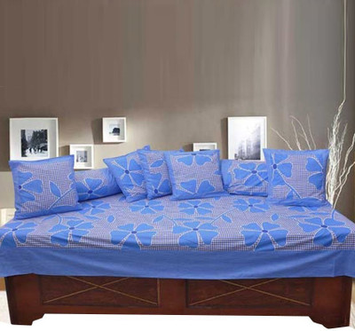 

MEHAR HOME Cotton Floral Diwan Set, Multi