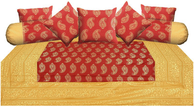 

Metro Living Cotton Abstract Diwan Set