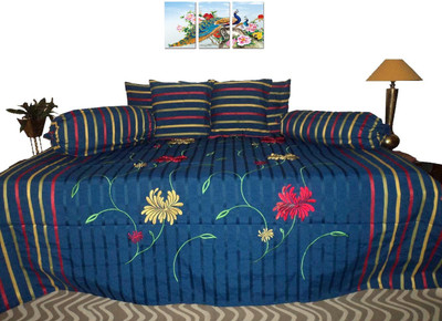 

Amita Home Furnishing Cotton Embroidered Diwan Set