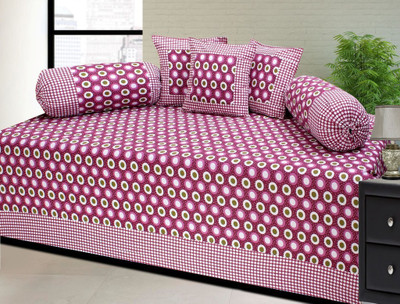 

Decor World Cotton Polka Diwan Set