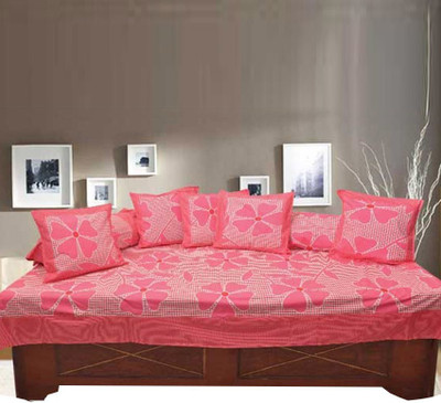 

Kdecor Cotton Floral Diwan Set