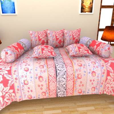 

Aashiyana Sajona Cotton Floral Diwan Set, Multicolour