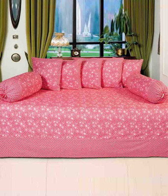 

PHome Decor Cotton Floral Diwan Set, Multicolor