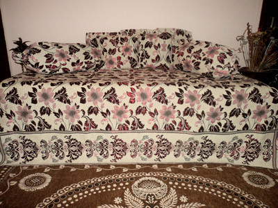 

Amita Home Furnishing Polycotton Floral Diwan Set
