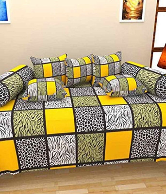 

IndianOnlineMall Cotton Abstract Diwan Set, Multi