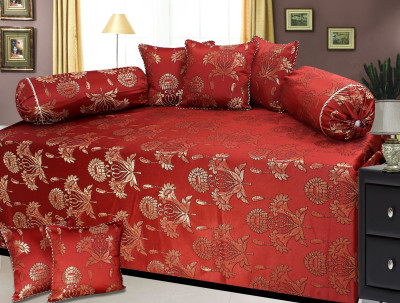 

PHome Decor Polycotton Floral Diwan Set, Multicolor