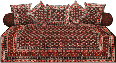

Metro Living Cotton Floral Diwan Set, Multicolor