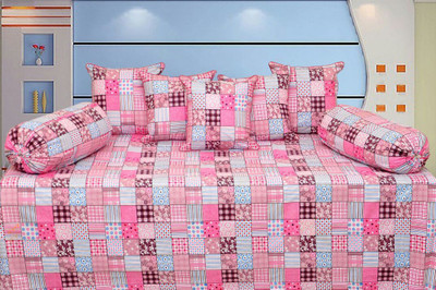 Decor Vatika Cotton Abstract Diwan Set available at flipkart for Rs.449