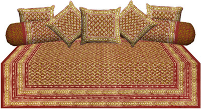 

Metro Living Cotton Floral Diwan Set, Multicolor