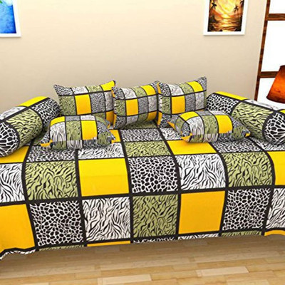 

Creative Homes Cotton Checkered Diwan Set, Multicolor