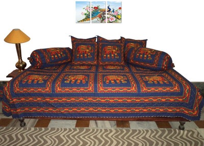

Amita Home Furnishing Cotton Abstract Diwan Set