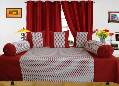 17% OFF on Dekor World Cotton Polka Diwan Set 17% OFF on Dekor World Cotton Polka Diwan Set