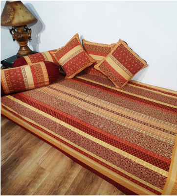 62% OFF on Heritage Fabs Cotton Abstract Diwan Set 62% OFF on Heritage Fabs Cotton Abstract Diwan Set