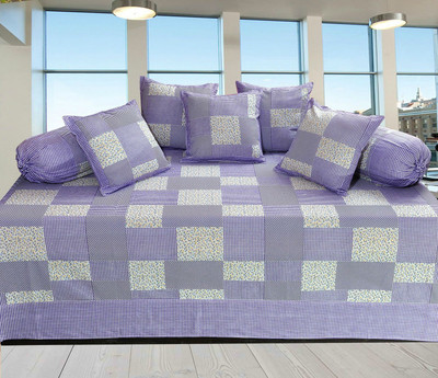 Decor Vatika Cotton Checkered Diwan Set available at flipkart for Rs.499