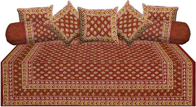 

Metro Living Cotton Floral Diwan Set, Multicolor