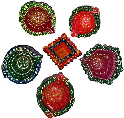 59% OFF on DakshCraft Decorative Terracotta Diwali Diya for Home Decor Terracotta Table Diya Set(Height: 1 inch, Pack of 6) 59% OFF on DakshCraft Decorative Terracotta Diwali Diya for Home Decor Terracotta Table Diya Set(Height: 1 inch, Pack of 6)
