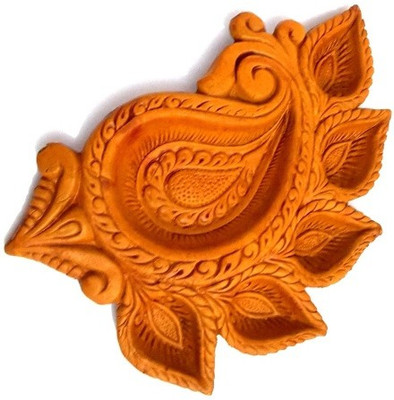 

Indeasia Srijan Terracotta Table Diya(Height: 2 inch)
