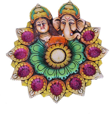 

Indigo Creatives Earthenware Table Diya Set(Height: 5 inch)