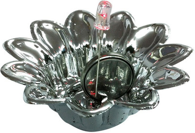 

Suman Creations Silver LED Diya Plastic (Pack of 10) Hanging Diya Set(Height: 2.50 inch)