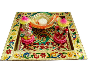 

Luxury Gifts By Nikki Earthenware (Pack of 4) Table Diya Set(Height: 2 inch)