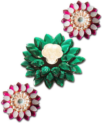 

Super Drool Nickel (Pack of 3) Table Diya Set(Height: 13 inch)