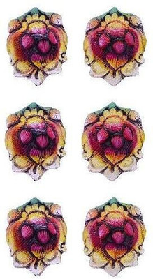 

Indigo Creatives Handcrafted Gorgeous Terracotta Designer Lotus 6 Diya set for Diwali Puja & Decoration Earthenware (Pack of 6) Table Diya Set(Height: 4 inch)