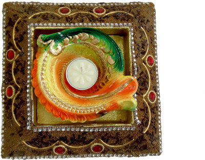 

Luxury Gifts By Nikki Earthenware (Pack of 2) Table Diya(Height: 2 inch)