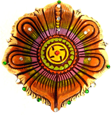 

Anant Big Ethnic Rajasthani Diwali Diya Terracotta Table Diya