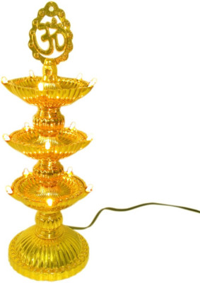 

Shree Sai Om Lamp Diwali Plastic Table Diya(Height: 11 inch)