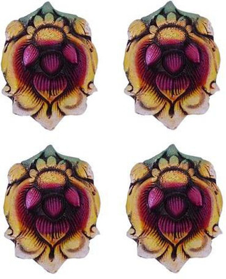 

Indigo Creatives Earthenware (Pack of 4) Table Diya Set(Height: 4 inch)