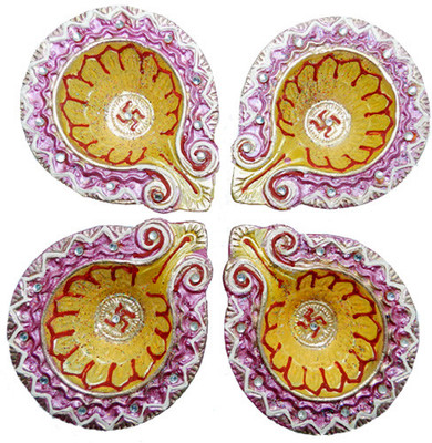 

Anant Terracotta (Pack of 4) Table Diya Set
