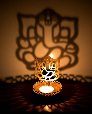 

A To Z Traders Steel Table Diya(Height: 10.4 inch)