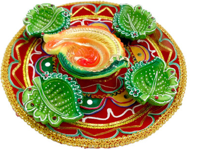 

Luxury Gifts By Nikki Earthenware (Pack of 6) Table Diya Set(Height: 2 inch)