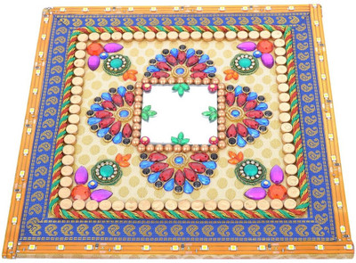 

Twisha Traditional Wooden Table Diya Set(Height: 1.5 inch)