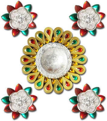 

Super Drool Nickel (Pack of 5) Table Diya Set(Height: 8 inch)