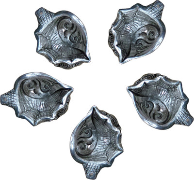 

Krishna Aluminium (Pack of 5) Table Diya Set(Height: 5 inch)