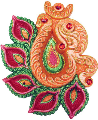 

Karukraft Aum 6 Lights Terracotta Table Diya(Height: 0.8 inch)