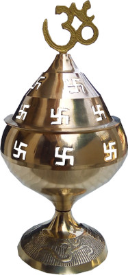 decor8 Brass Table Diya(Height: 6.9 inch)