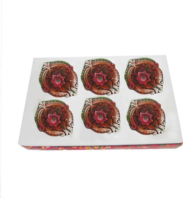 

Creativity Centre Diwali Laxmi Pooja Terracotta (Pack of 6) Table Diya Set(Height: 1 inch)