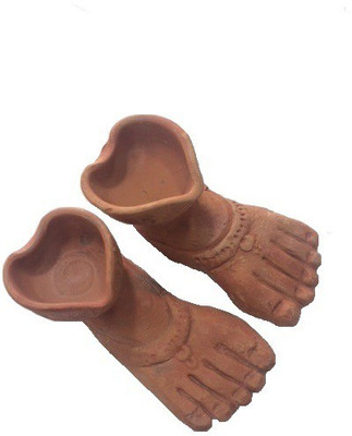 

City Craft Terracotta (Pack of 2) Table Diya(Height: 1.7 inch)