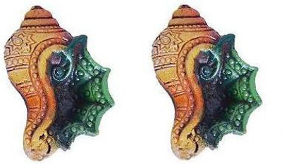 

Indigo Creatives Earthenware (Pack of 2) Table Diya Set(Height: 2 inch)